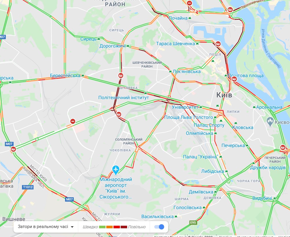 Ярославское шоссе пробки сейчас онлайн карта смотреть